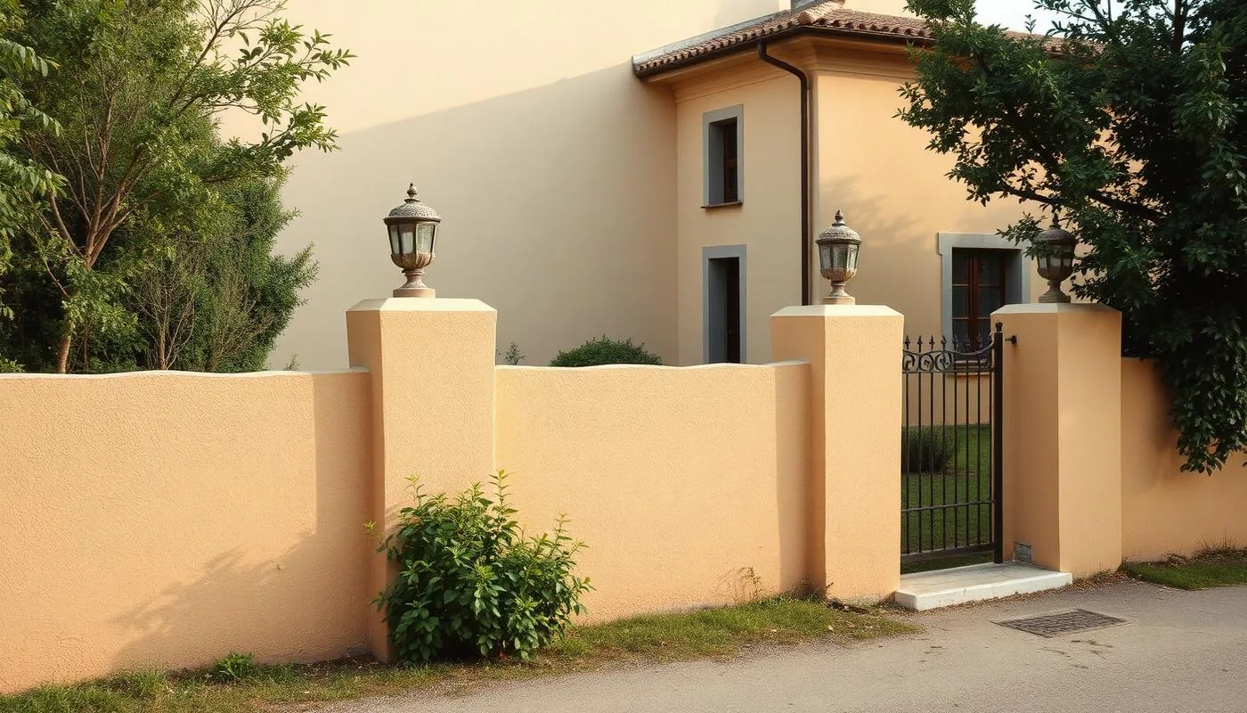 Muro di recinzione